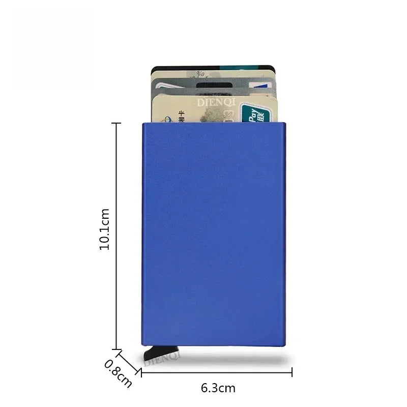 Slim Metal RFID Wallet | Minimalist Card Holder for Men and Women additional angle