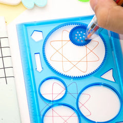 Geometry Spirograph Drawing Stencils Set Painting Template Art Crafts Creative Kids Educ detail view