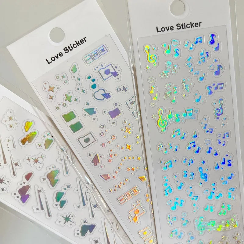 1PCS New Cute Deco Stickers Photocard Decor Kawaii Decorative Scrapbooking Decorative Stickers Kpop