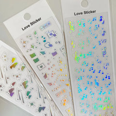 1PCS New Cute Deco Stickers Photocard Decor Kawaii Decorative Scrapbooking Decorative Stickers Kpop