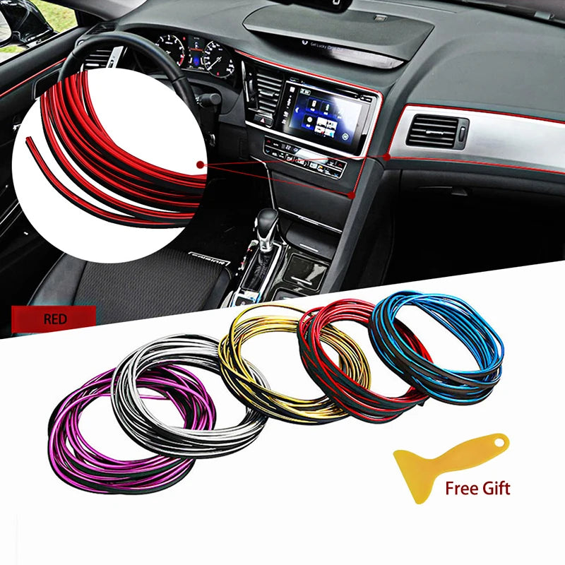 5M Car Dashboard Door Edge Insert Trim Interior Strip close-up view