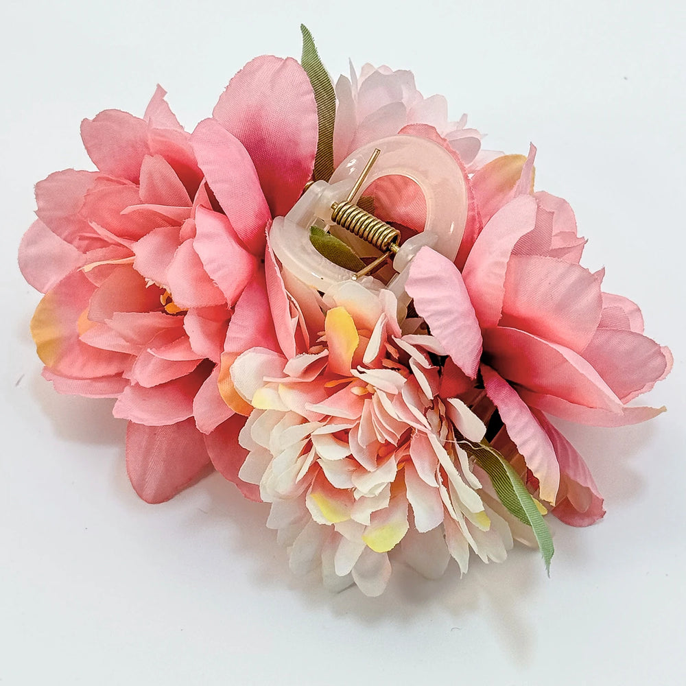 Girls Flower Hair Claw Clips Wedding Headdress For Bridal Bridesmaid Party Flower H additional angle