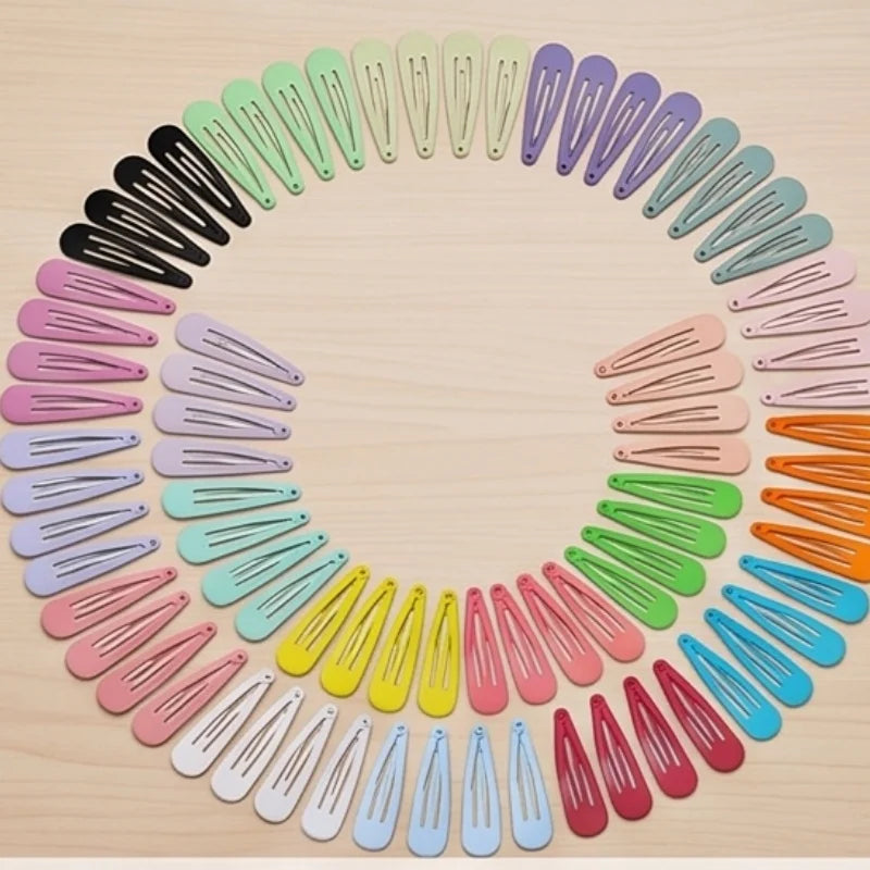 40Pcs Light Colorful Dripping Paint Water Drop BB Hair Clips Cute Princess Korean Hai lifestyle view