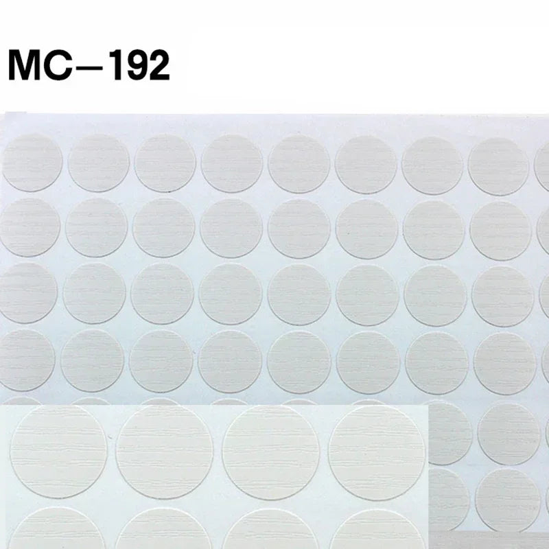 96Pcs 15mm Wood Furniture Screw Cap Covers | Self-Adhesive Hole Stickers for Desk Cabine detail view