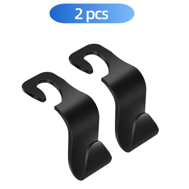 2/4/8 PCS Car Seat Back Hook Universal Car Single Hook Hanger Headrest Storage Hanger close-up view