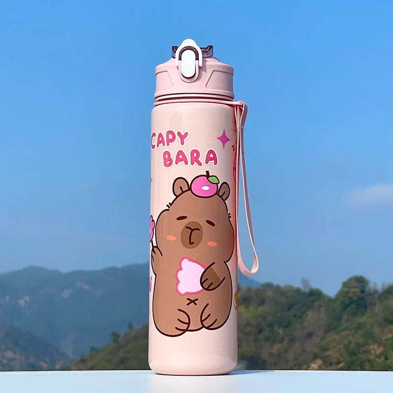 A Large-Capacity Capybara Straw Cup, Cute and Portable, Suitable for Outdoor Activiti alternate view