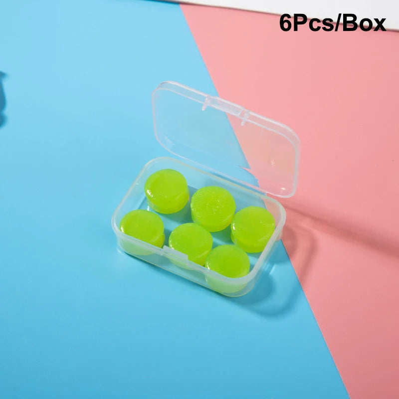 Noise Reduction Swimming Earplugs | Waterproof Silicone Sleep Ear Plugs for Snoring and detail view
