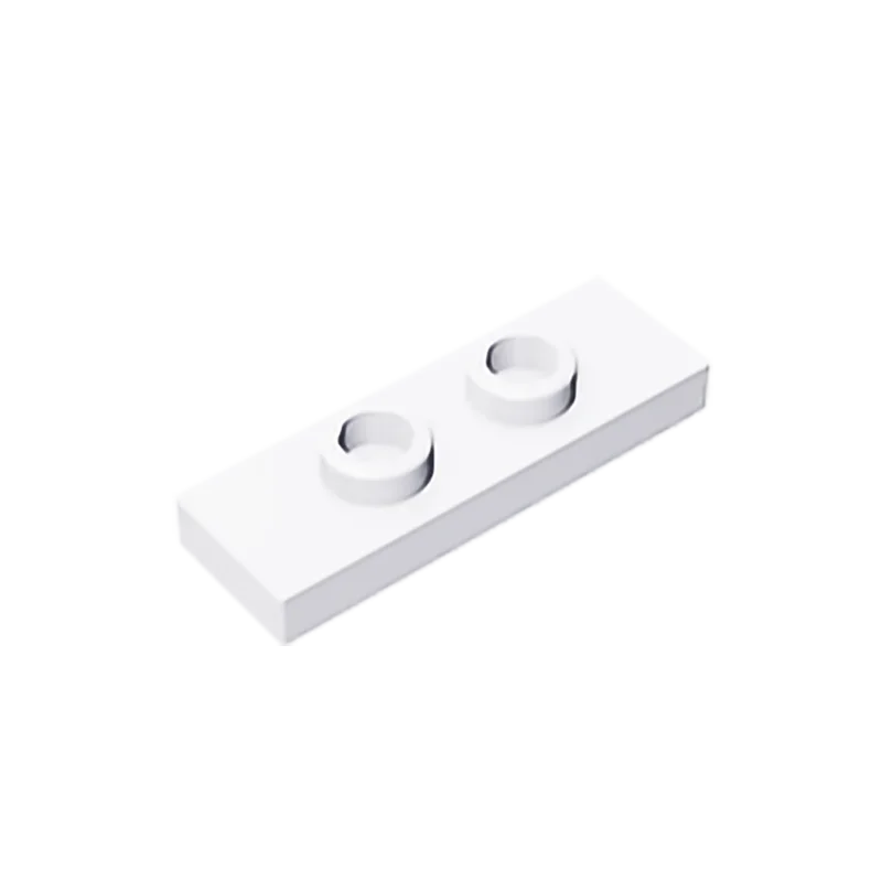 Gobricks GDS-1504 Plate, Modified 1 x 3 with 2 Studs (Double Jumper) | Compatible B additional angle