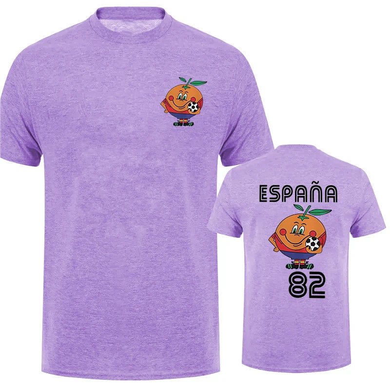 Naranjito T Shirt Men's Women's T-Shirt Crewneck Espana 82 Spain Mascot 1982 Soccer F alternate view