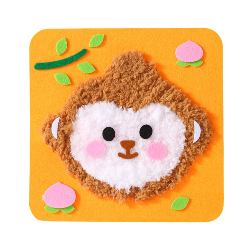 Creative DIY Arts Crafts Cute Animal DIY Educational Sewing Kit DIY Doll Sewing Toy additional angle