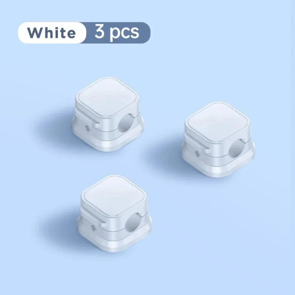 1/3/6/12PCS Magnetic Cable Organizer Clip Cord Holder Adhesive Wire Keeper Organizer alternate view