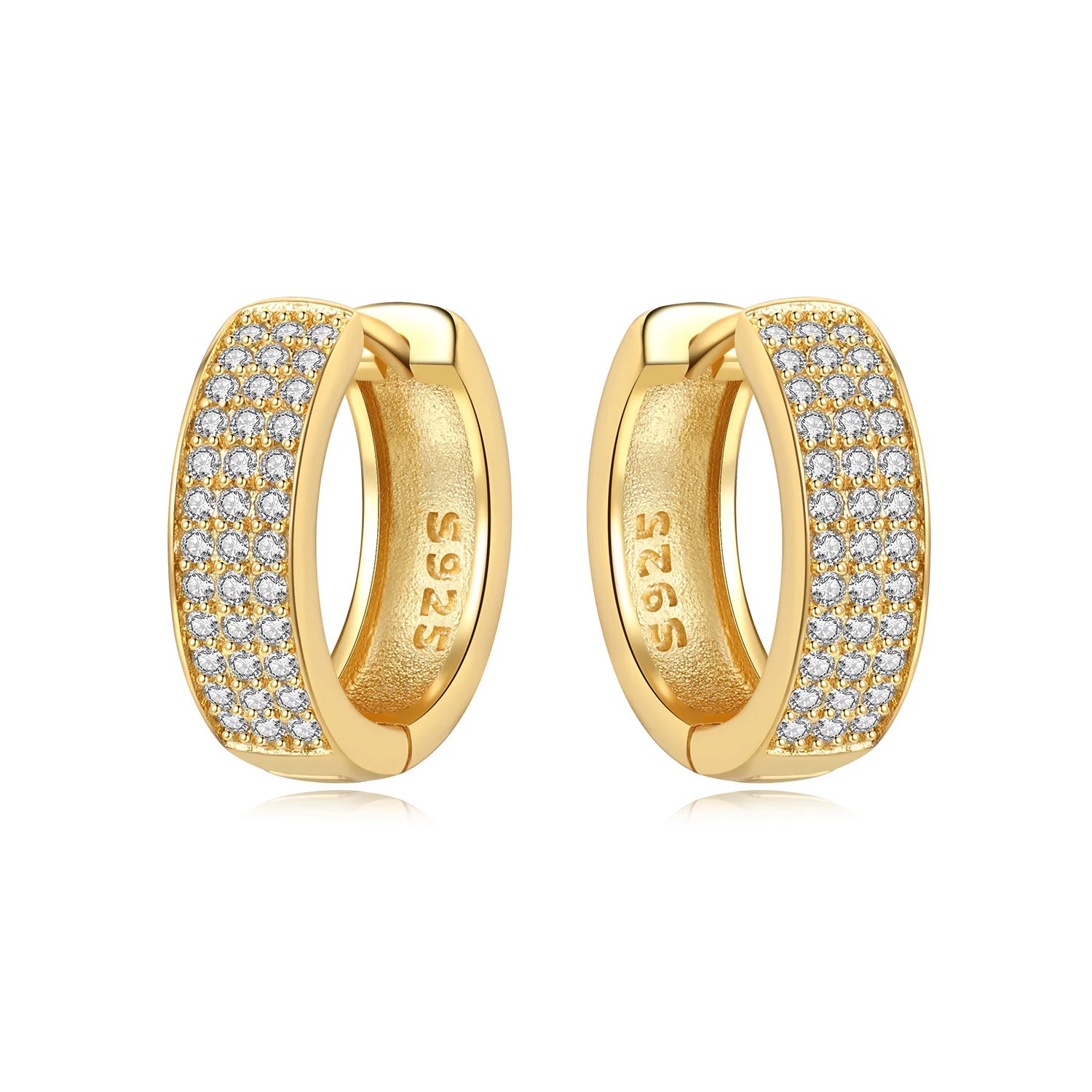 Original 925 Sterling Silver Planet Starlight Earrings Fashion 18K Gold Hoop Earring alternate view