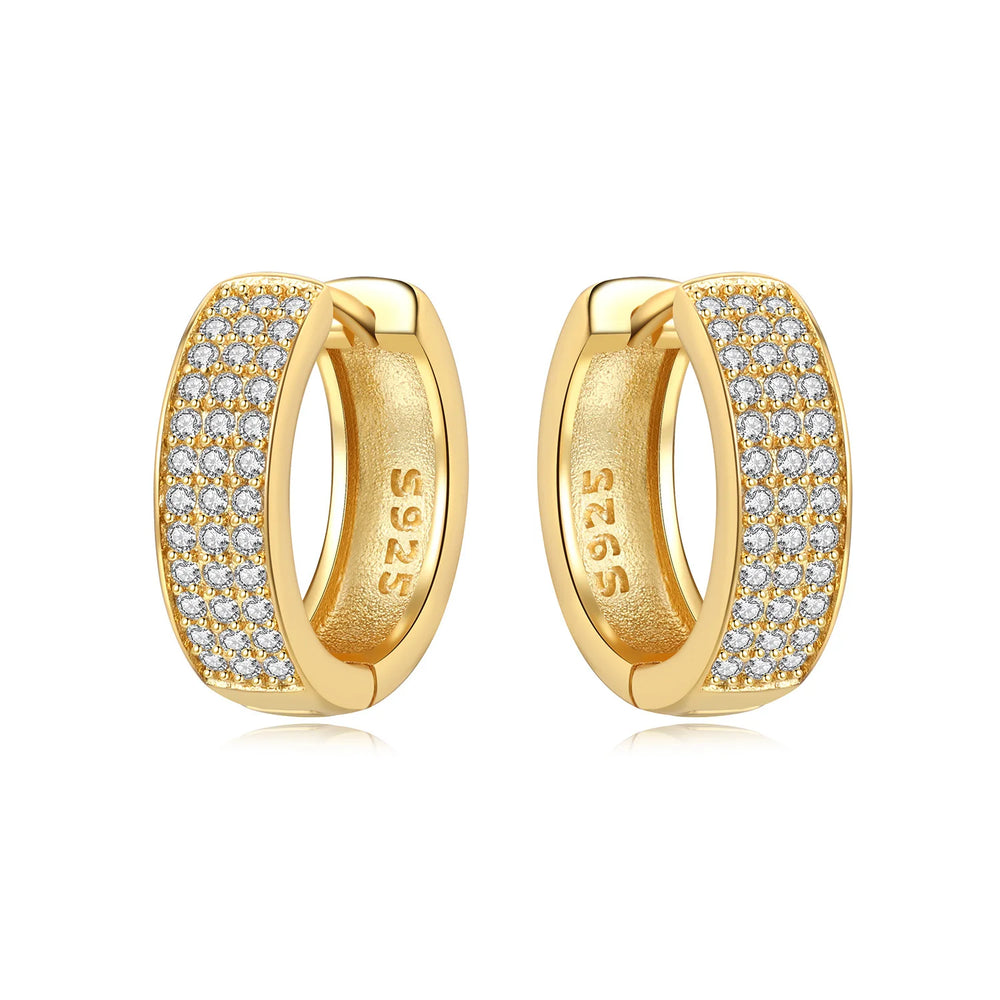 Original 925 Sterling Silver Planet Starlight Earrings Fashion 18K Gold Hoop Earring alternate view