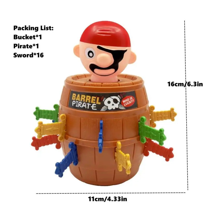 Fun Pirate Barrel Toy Sword Jump Pirate Game Board Children Halloween Toy Parent-chil alternate view