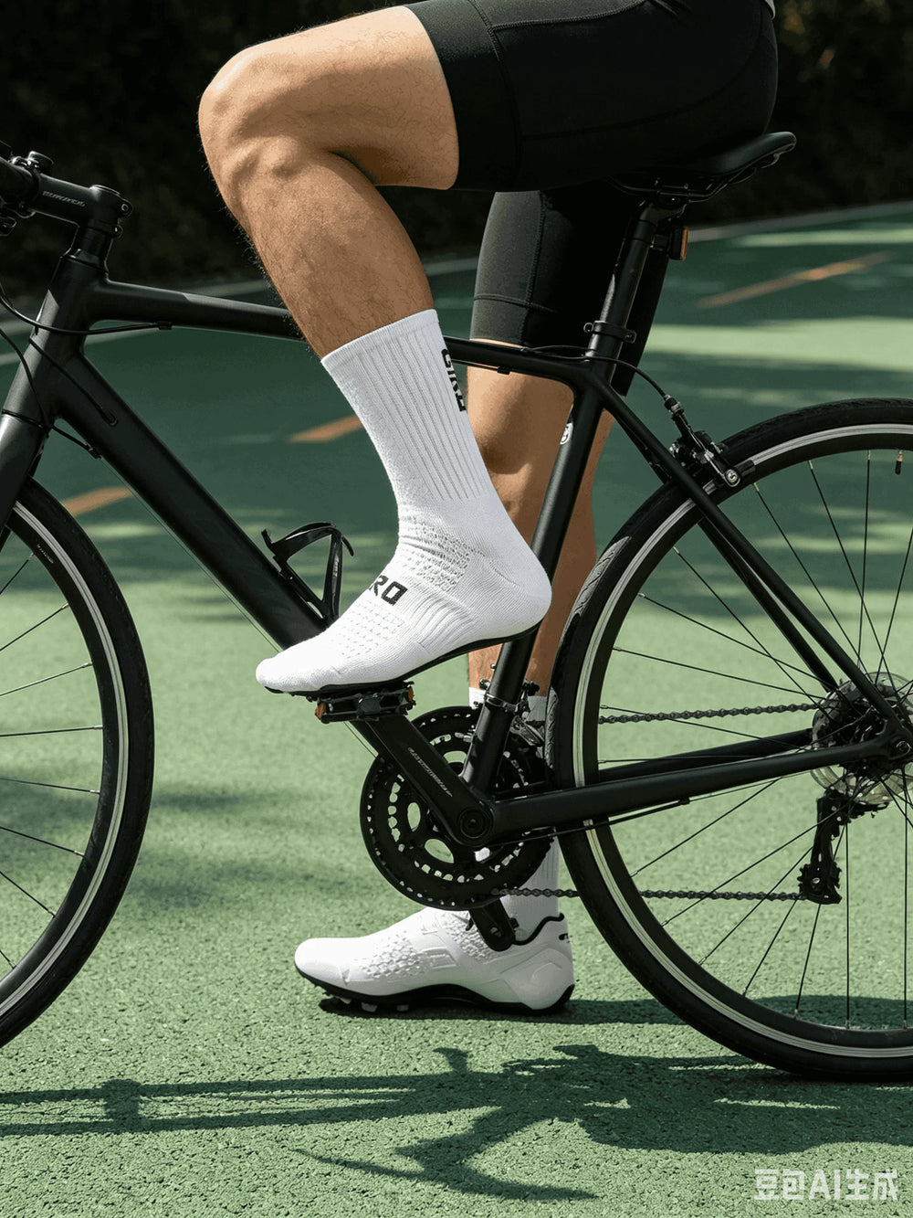 Men Knee High Socks Running Socks Sport Basketball Socks additional angle