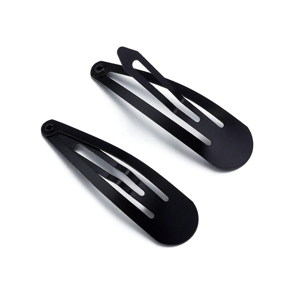 10/50pcs Water Drop Shaped Hairpin Simple Metal Snap BB Hair Clips Barrettes for DIY Handmade Headwear Hair Tools Accessories