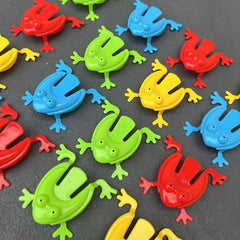 12Pcs Jumping Frog Toys Parent-child Bounce Frogs Anxiety Toy for Kids Assorted Stress Relief Toys C