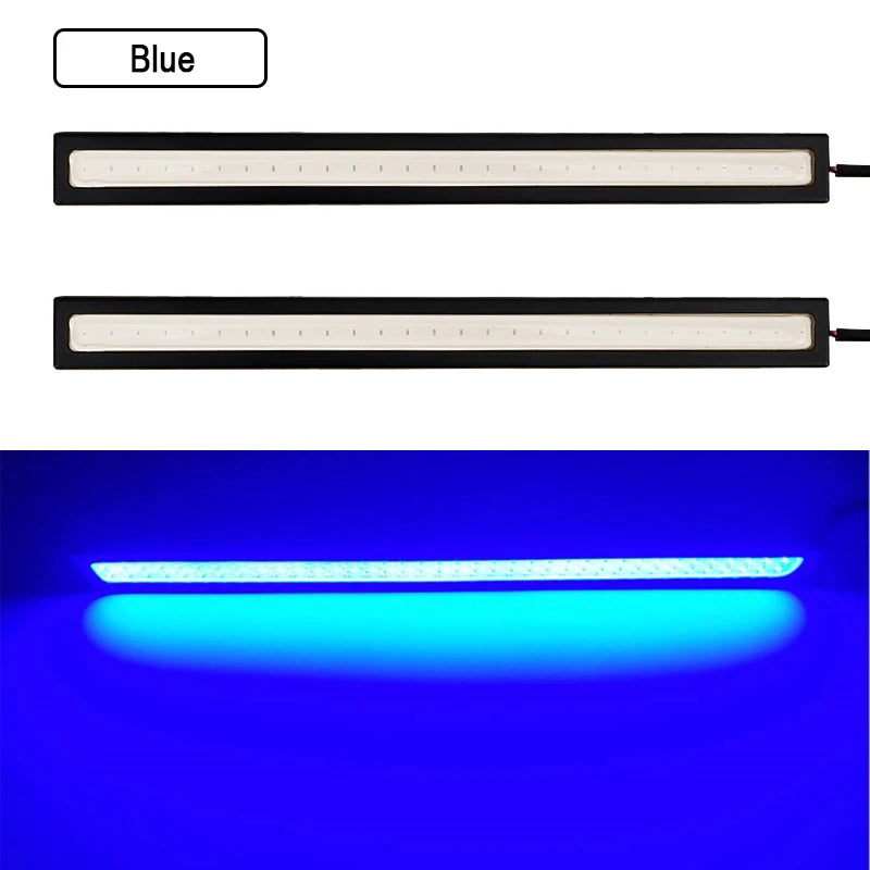 17cm Super Bright COB LED Fog Light Bulb | 12V 6500K Daytime Running Light Strip for lifestyle view