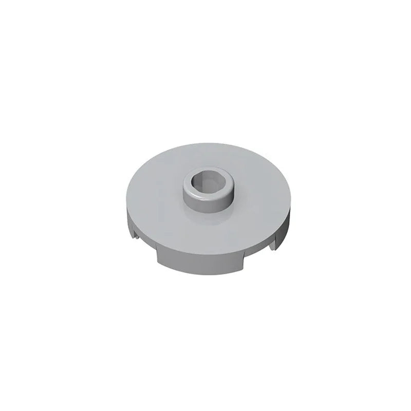 Gobricks GDS-1041 Tile Round 2x2 with Open Stud | Compatible Building Block for DIY Ed close-up view