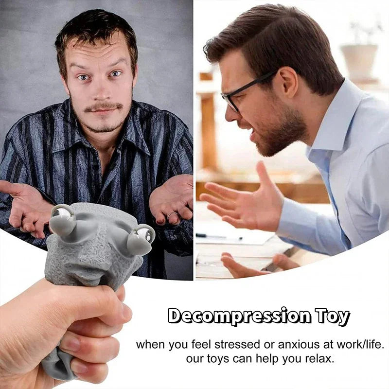 New Funny Easter Squeezing Blowout Rock Man Fidget Toy Vent Sloth Hide Seek Stress Re alternate view