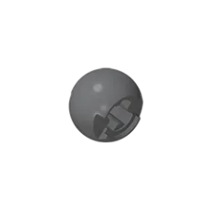Gobricks GDS-1056 Technical Ball Joint with Through Axle Hole | Compatible Building Bl close-up view
