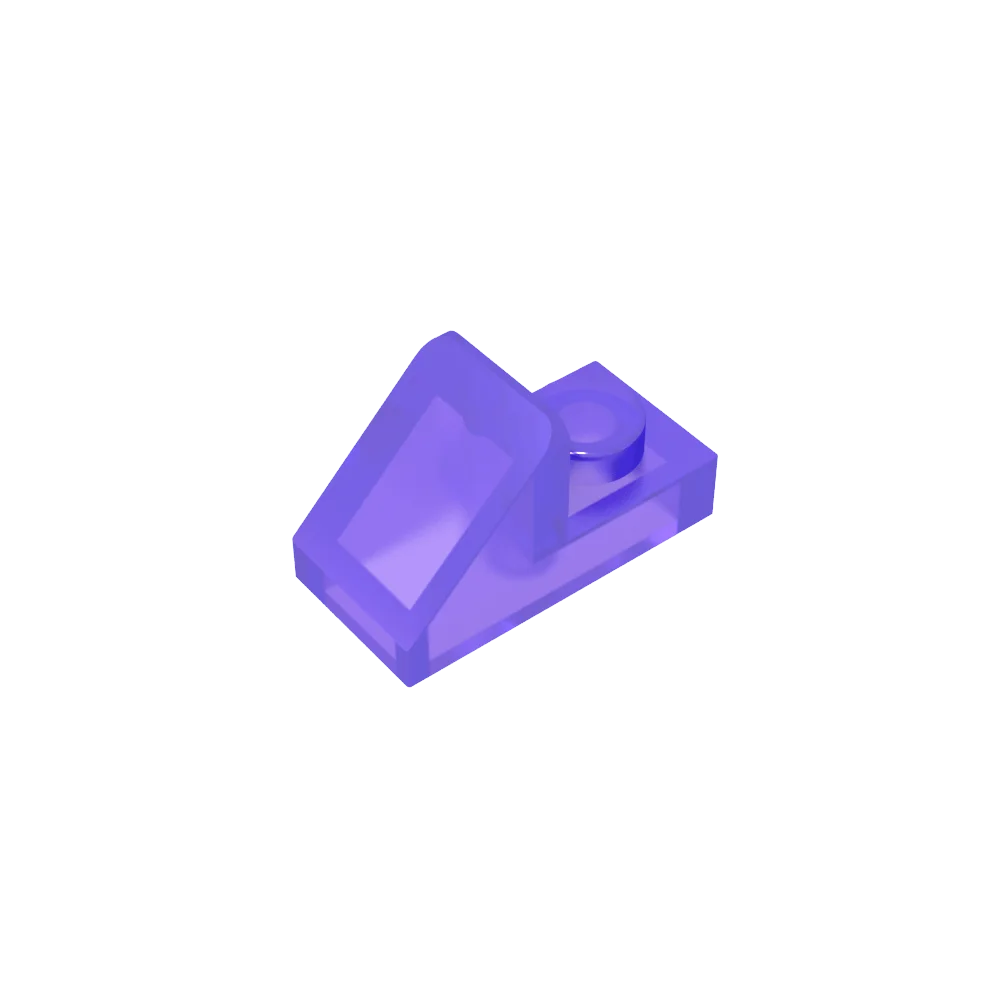 Gobricks GDS-832 Slope 45 2x1 with 2/3 Cutout | Compatible Building Block for DIY close-up view