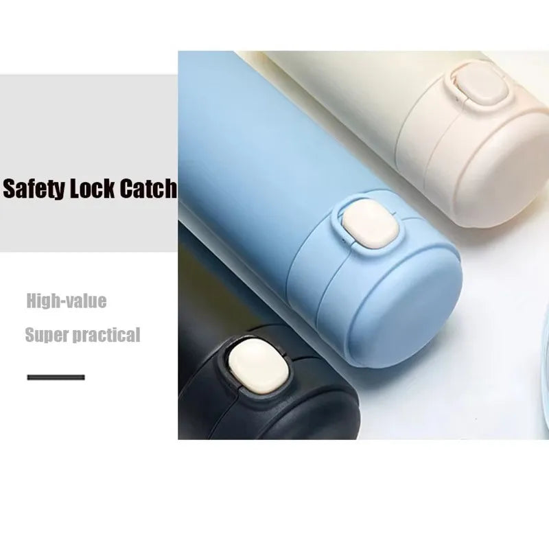 Stainless Steel Vacuum Water Bottle with Bounce Cap Leak Proof Thermos for Students O lifestyle view