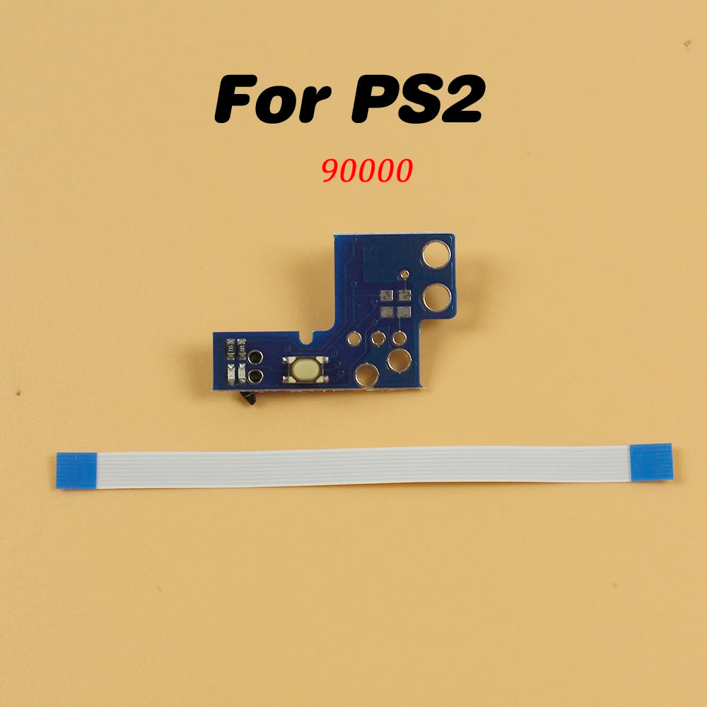 PS2 Power ON OFF Reset Switch Board 8Pin Flex Ribbon | PlayStation 2 70000 90000 Repai close-up view