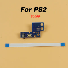 PS2 Power ON OFF Reset Switch Board 8Pin Flex Ribbon | PlayStation 2 70000 90000 Repai close-up view