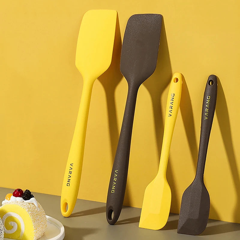 Silicone Baking Pastry Scraper Spatula | Non-Stick Heat-Resistant Kitchen Tool close-up view