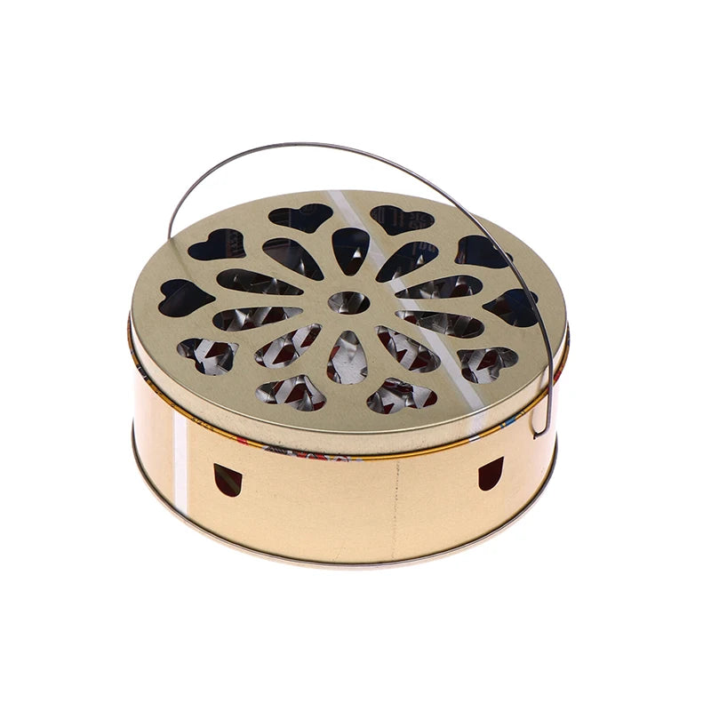 Mosquito Coil Holder with Lid and Handle | Fireproof Insect Repellent Burner lifestyle view