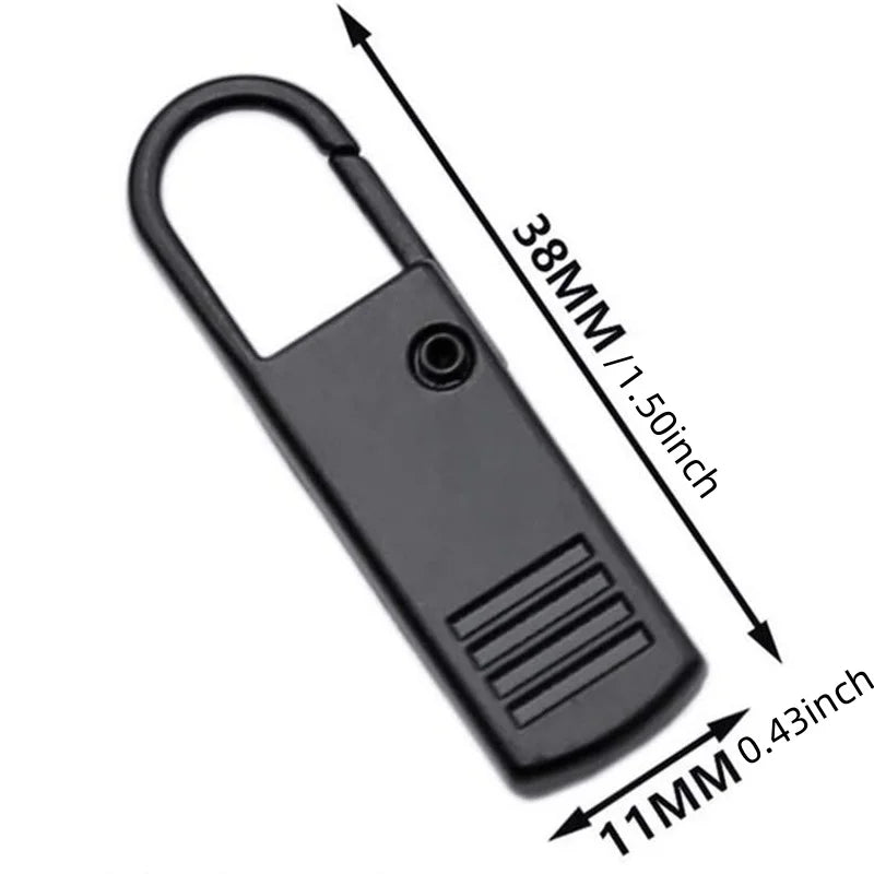 5/10PC Zipper Slider Puller Instant Zipper Repair Kit Replacement Broken Buckle Travel close-up view