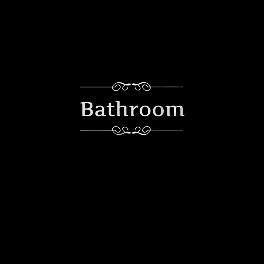 French Bathroom Toilet Sign Vinyl Sticker Decal | WC Entrance Sign Door Decal for France detail view
