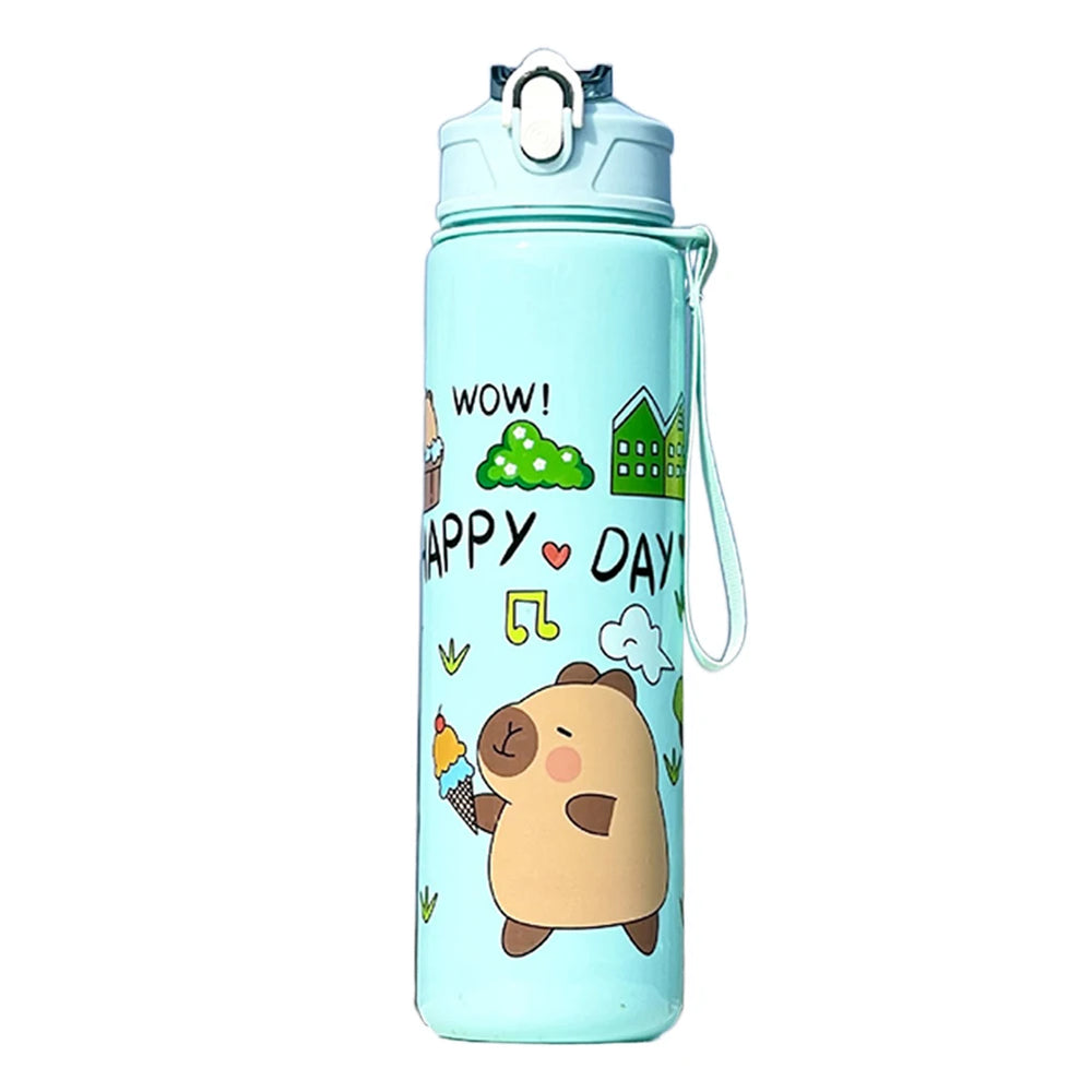 700ml Capybara Cute Water Cup with Straw & Handle Sports Water Bottle Large Capacity alternate view