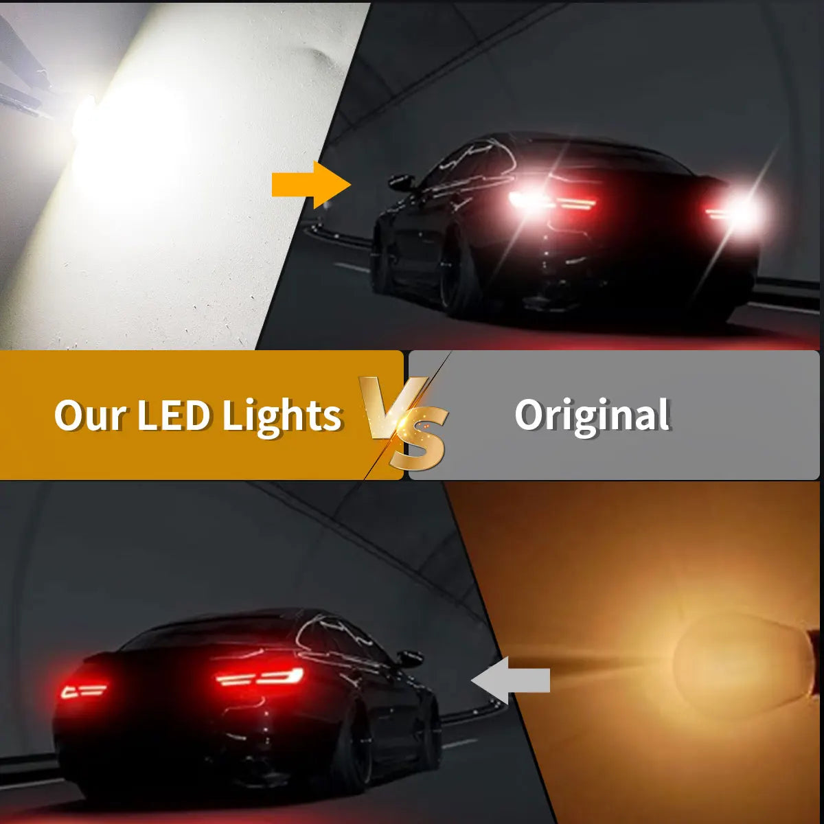 10Pcs T10 4SMD 1210 Blue LED Car Light Bulbs | High Brightness Plug and Play close-up view