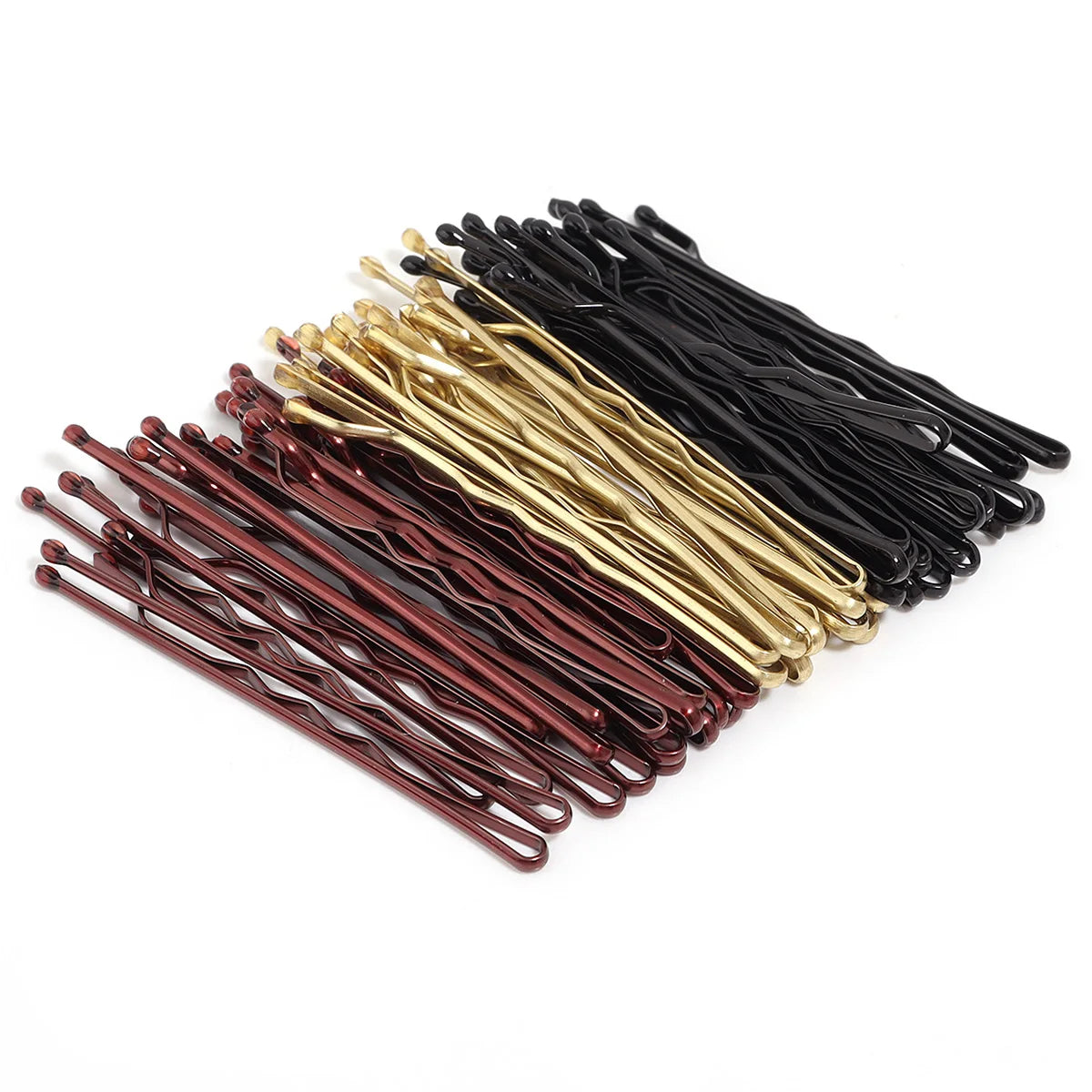 50 Pcs 4 Colors 5cm Hair Clip Lady Hairpins Curly Wavy Grips Hairstyle Hairpins Women lifestyle view