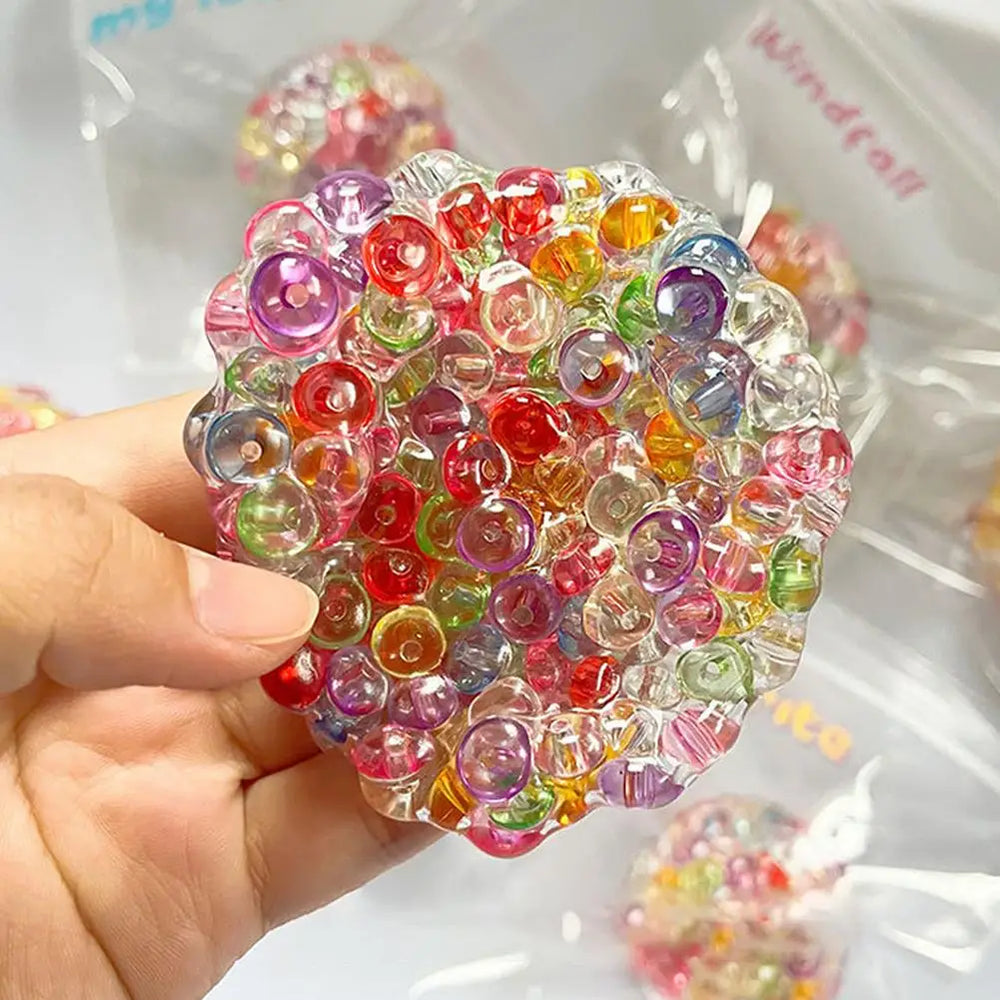 Creative Explosion Beads Squishy Balls | Slow Rebound Stress Relief Fidget Toy lifestyle view