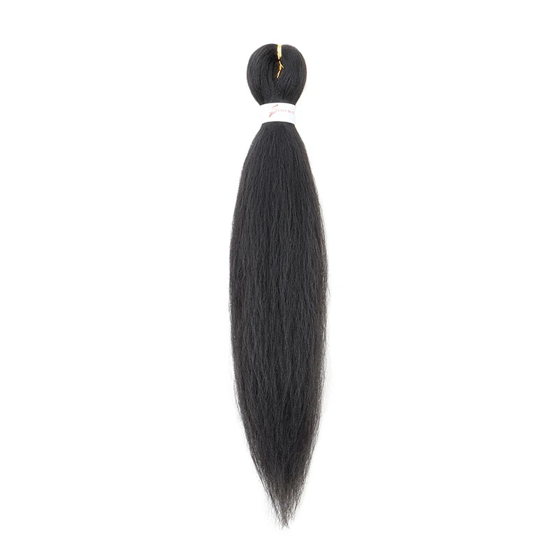 20Inch Synthetic Pre Stretched Braiding Ombre Hair Extension for Black Women Yaki Str alternate view