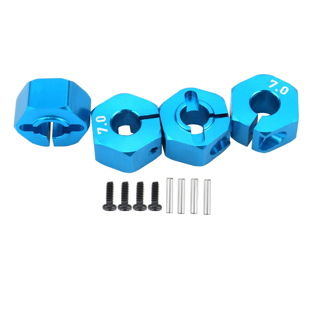 Aluminum 5/6/7/8/9/10/11/12mm Adapter Hex 12mm Drive Hub with Pin Screws for RC Aut additional angle