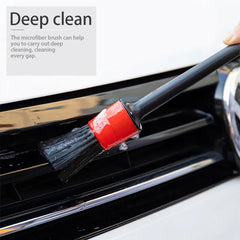 SEAMETAL 5pcs Car Detailing Brush Set Car Dashboard Air Conditioner Air Outlet Wheel B close-up view