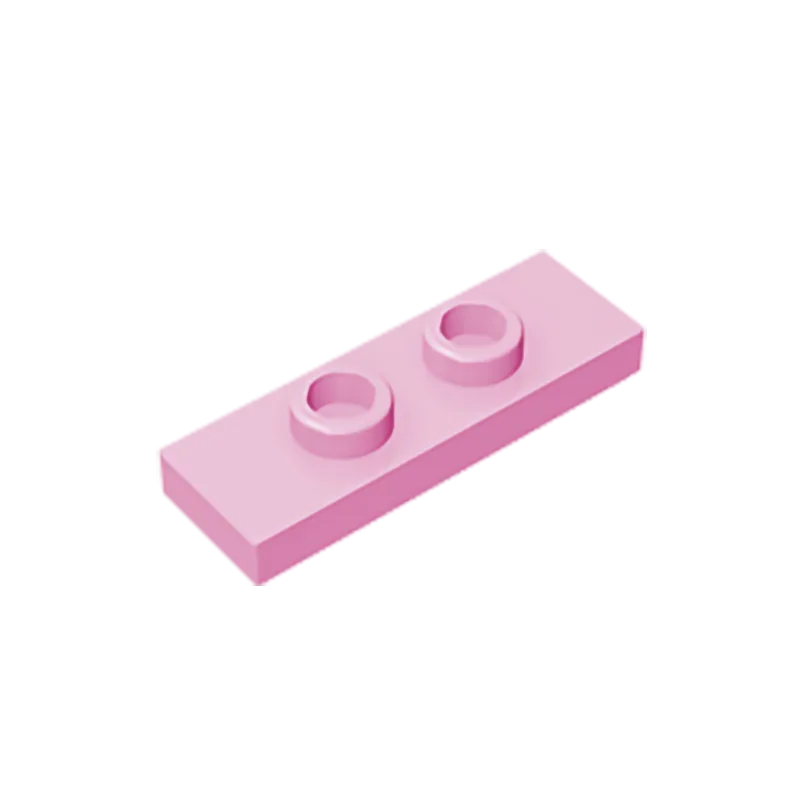 Gobricks GDS-1504 Platte, modifiziert 1 x 3 mit 2 Noppen (Doppelsprung) | Kompatibles Bausteinteil