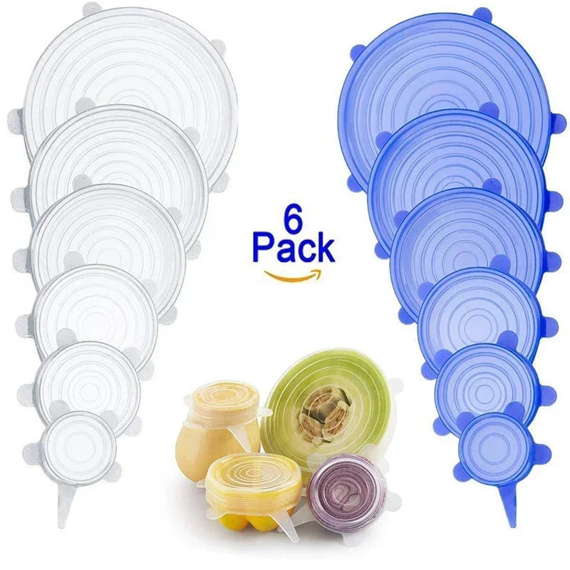 Silicone Stretch Lid Kitchen Accessories Can Be Reused Food Cover Plastic Wrap Cover Fresh-keeping S