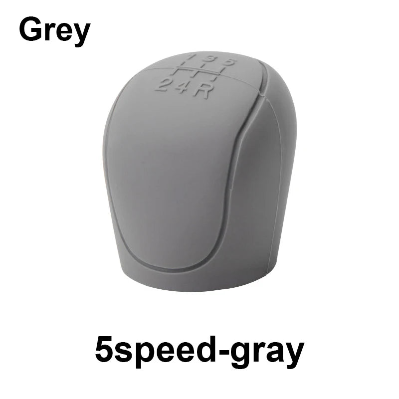1PC Manual 5/6-speed Car Interior Accessories Car Silicone Gear Shift Knob Cover Shift close-up view