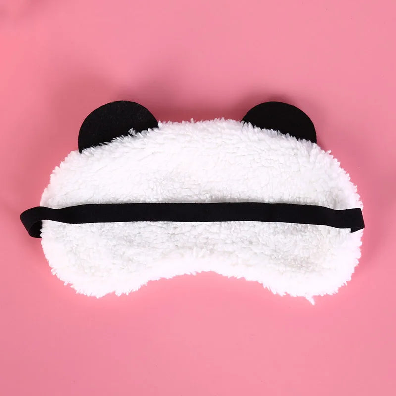 Cartoon Panda Sleep Eye Mask | Light Blocking Cotton Eyeshade for Relaxation detail view