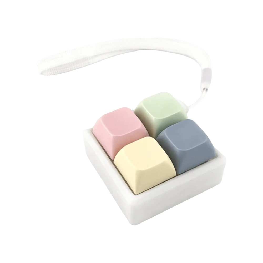 Finger Keyboard Push Pop Game | Stress Relief Desk Toy close-up view