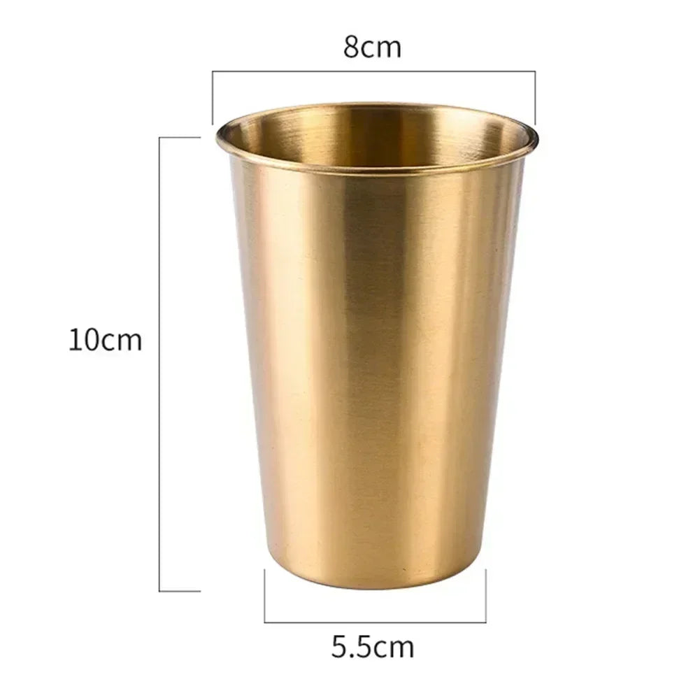 240/300/350/400/500ml Stainless Steel Beer Cup Drinking Mug For Camping Party Coffee Whi detail view