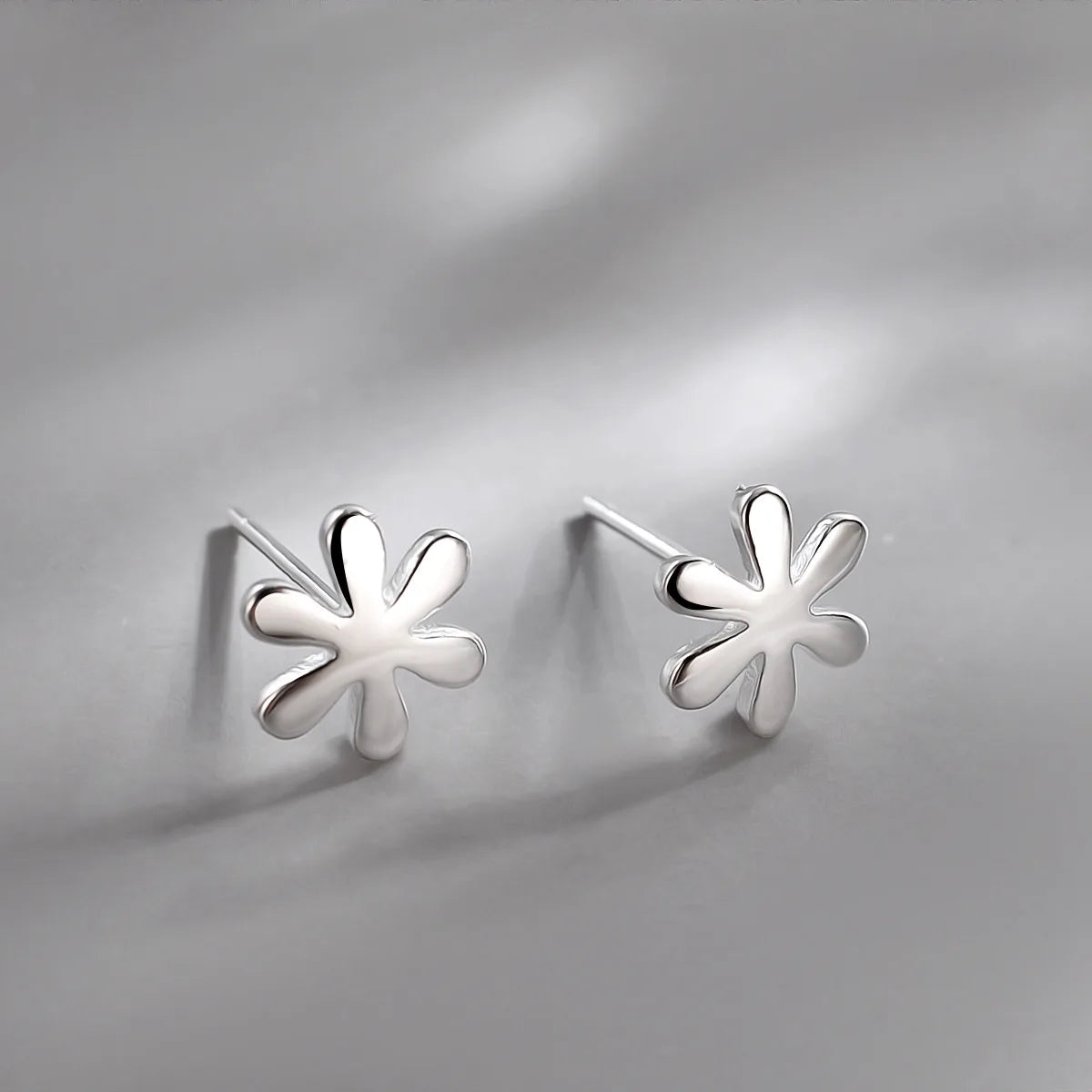 925 Silver Needles Lovely Mini Stud Earrings Women Cute Heart Star Moon Daisy Christm alternate view