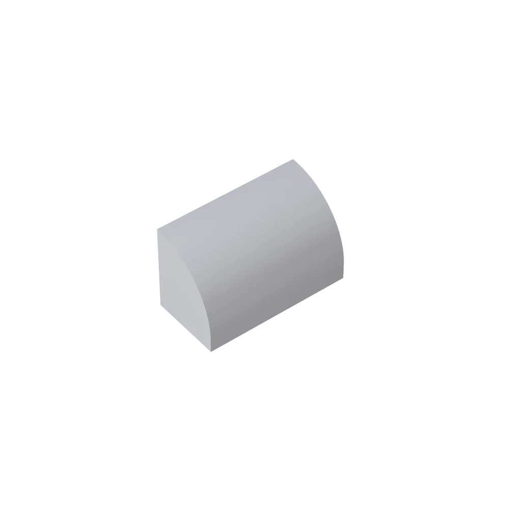 Gobricks GDS-M063 Curved Brick 1 x 2 x 1 No Studs | Compatible Building Block lifestyle view