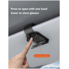 Carbon Fiber Car Sunglasses Clip | Sunshade Ticket Holder