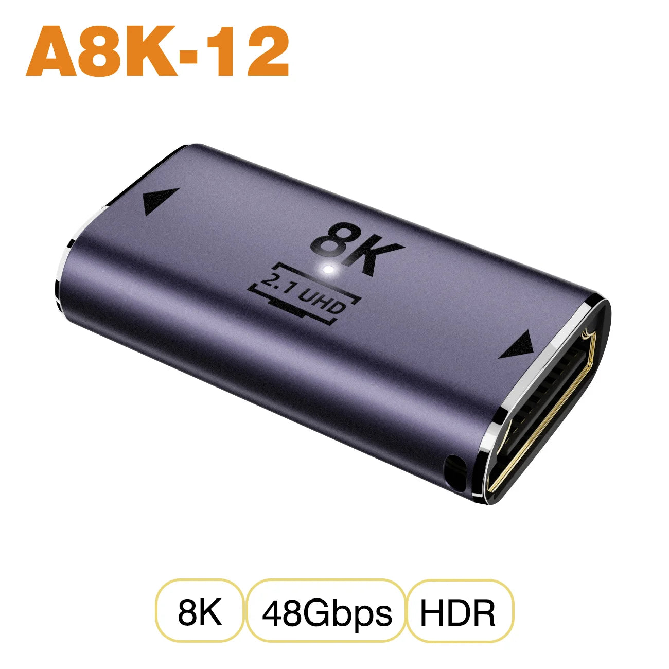 NNBILI HDMI 2.1 Adapter | 48Gbps 8K@60Hz Elbow and Straight Converter additional angle